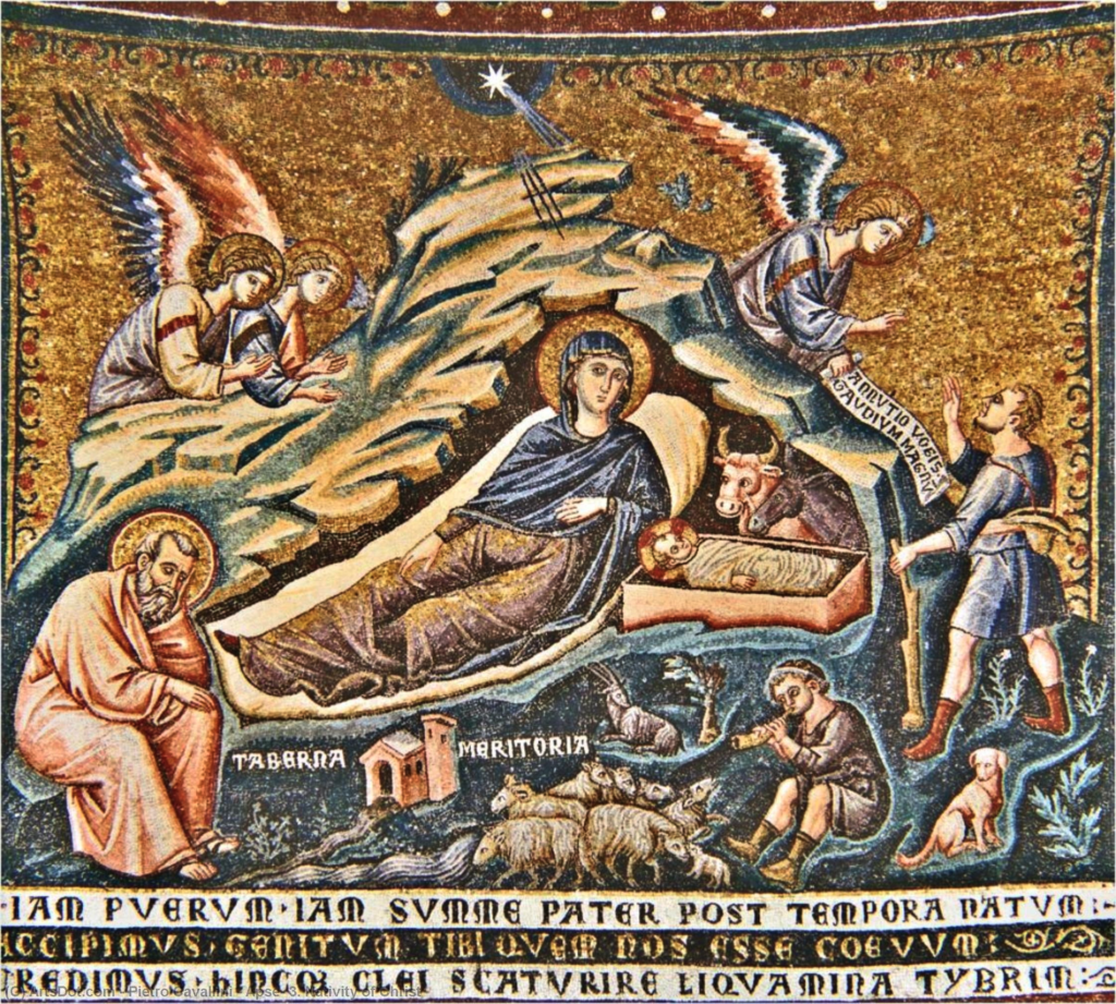 Pietro Cavallini nativity mosaic