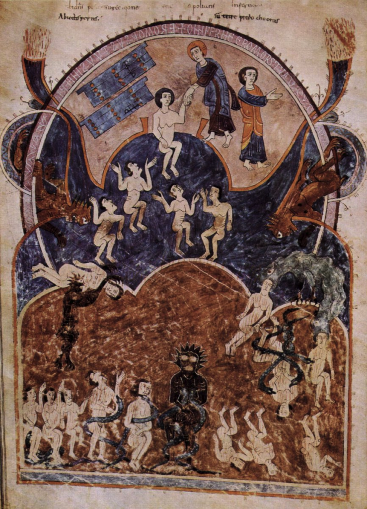 Judgment and ascension in an illumination from northwest Spain (10th century)