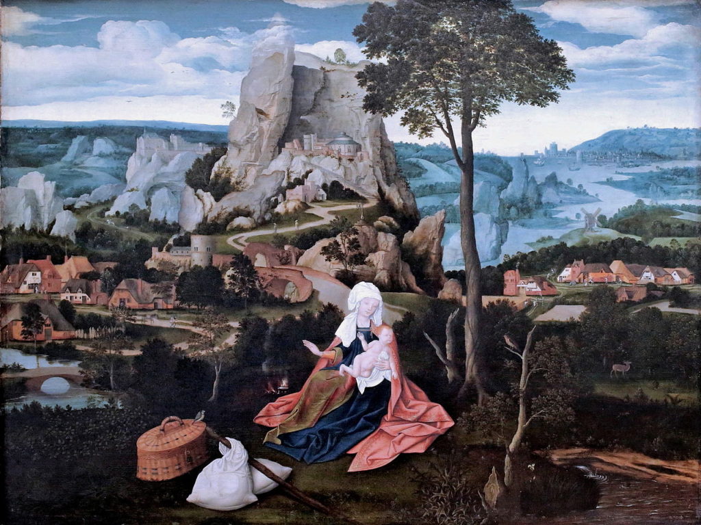Flight from Egypt painting by Joachim Patinier